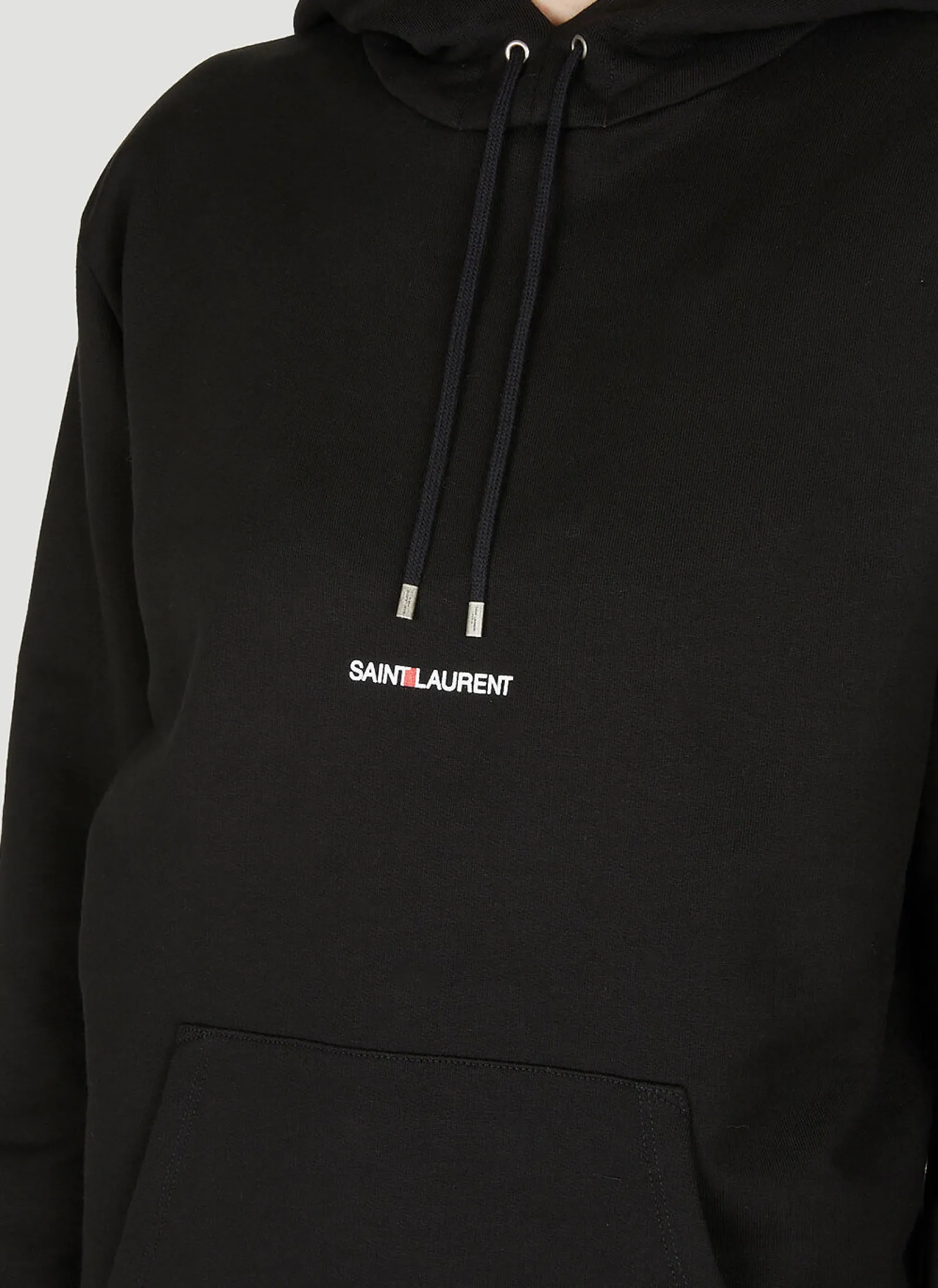 Logo Embroidered Hooded Sweatshirt>Saint Laurent Clearance