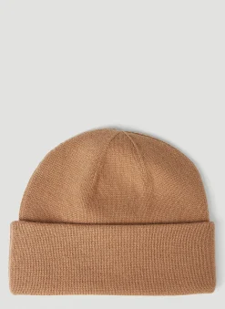 Men Burberry Hats^Logo Embroidery Beanie Hat