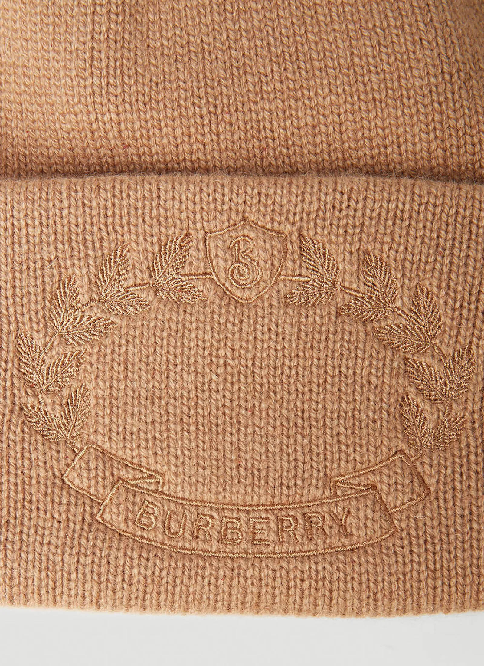 Men Burberry Hats^Logo Embroidery Beanie Hat