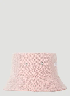 Men Burberry Hats^Logo Embroidery Bucket Hat