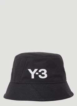 Men Y-3 Hats^Logo Embroidery Bucket Hat