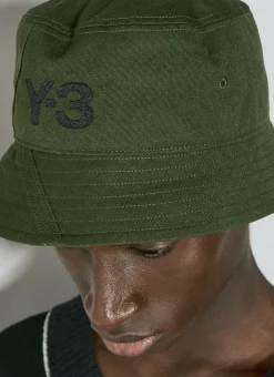 Men Y-3 Hats^Logo Embroidery Bucket Hat