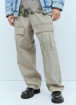 Men Acne Studios Pants^Logo Embroidery Cargo Pants
