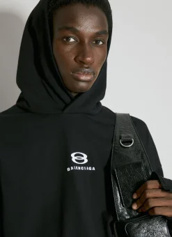 Men Balenciaga Sweatshirts^Logo Embroidery Deconstructed T-Shirt