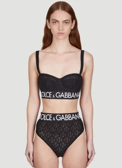 Logo Embroidery High Waist Briefs>Dolce & Gabbana New