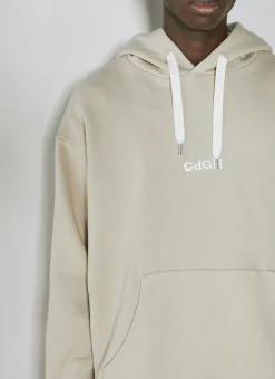 Men Comme des Garçons Homme Sweatshirts^Logo Embroidery Hooded Sweatshirt