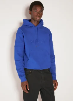 Men Saint Laurent Sweatshirts^Logo Embroidery Hooded Sweatshirt