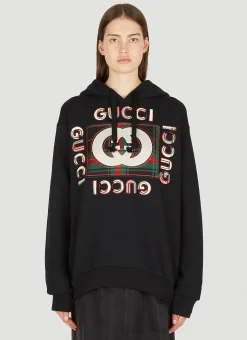 Logo Embroidery Hooded Sweatshirt>Gucci Best