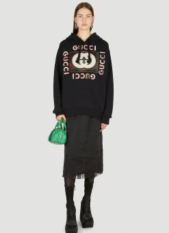 Logo Embroidery Hooded Sweatshirt>Gucci Best