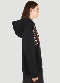 Logo Embroidery Hooded Sweatshirt><noscript><img width=