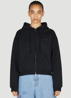 Logo Embroidery Hooded Sweatshirt>VETEMENTS New