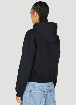 Logo Embroidery Hooded Sweatshirt></noscript>VETEMENTS New
