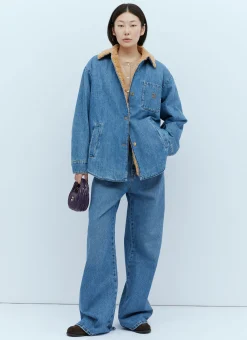 Logo Embroidery Jeans>Miu Miu Clearance