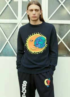 Men Sky High Farm Workwear Knitwear^Logo Embroidery Knit Sweater