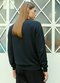 Logo Embroidery Knit Sweater>Sky High Farm Workwear Hot