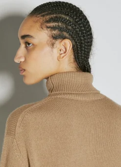 Logo Embroidery Rollneck Sweater></noscript>Prada Outlet