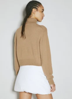 Logo Embroidery Rollneck Sweater></noscript>Prada Outlet