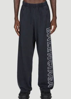 Men Balenciaga Track Pants^Logo Embroidery Track Pants
