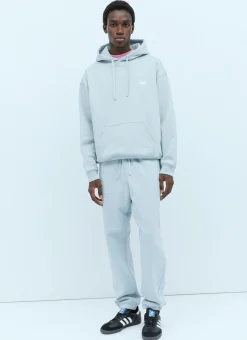 Men Patta Track Pants^Logo Embroidery Track Pants