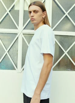 Men Marine Serre T-Shirts^Logo Embroidery T-Shirt