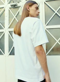 Men Marine Serre T-Shirts^Logo Embroidery T-Shirt