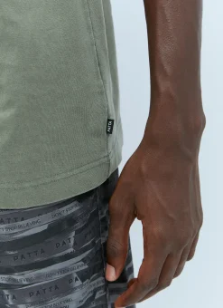 Men Patta T-Shirts^Logo Embroidery T-Shirt