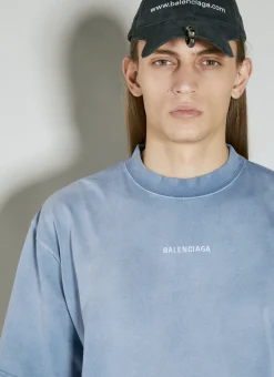 Men Balenciaga T-Shirts^Logo Embroidery T-Shirt