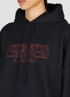 Logo Hooded Sweatshirt></noscript>VETEMENTS Discount