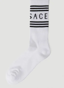 Men Versace Socks^Logo Intarsia Athletic Socks