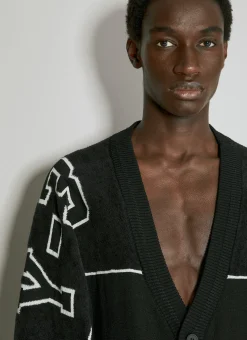 Men Y-3 Knitwear^Logo Intarsia Cardigan