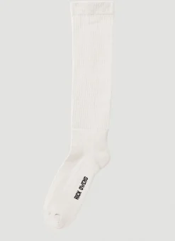 Men Rick Owens Socks^Logo Intarsia Socks