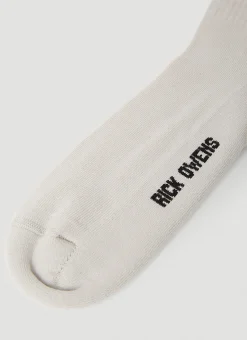 Men Rick Owens Socks^Logo Intarsia Socks