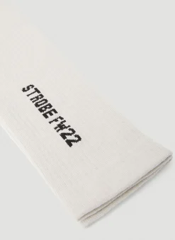 Men Rick Owens Socks^Logo Intarsia Socks