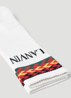 Men Lanvin Socks^Logo Intarsia Socks