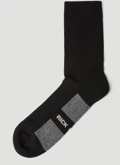 Men Rick Owens Socks^Logo Intarsia Socks
