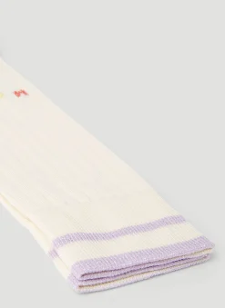 Men Marni Socks^Logo Intarsia Socks