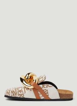 Logo Jacquard Chain Loafers></noscript>JW Anderson Sale