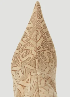 Logo Jacquard High Heeled Boots></noscript>Versace