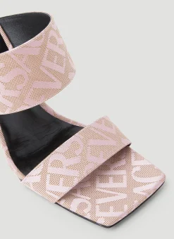 Logo Jacquard Mule Sandals></noscript>Versace New