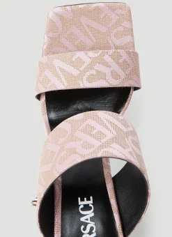 Logo Jacquard Mule Sandals></noscript>Versace New