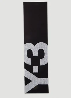 Men Y-3 Scarves^Logo Jacquard Scarf