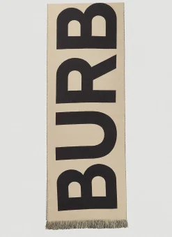 Men Burberry Scarves^Logo Jacquard Scarf