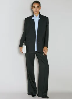 Logo Jacquard Silk Shirt>Prada Discount