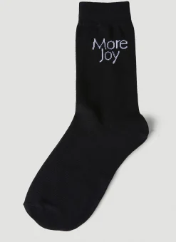 Men More Joy Socks^Logo Jacquard Socks
