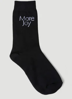 Men More Joy Socks^Logo Jacquard Socks