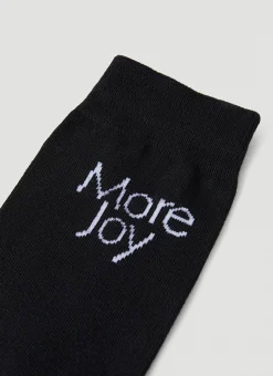 Men More Joy Socks^Logo Jacquard Socks
