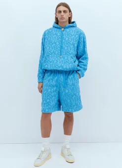 Men Versace Shorts^Logo Jacquard Towel Shorts