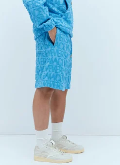 Men Versace Shorts^Logo Jacquard Towel Shorts