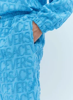 Men Versace Shorts^Logo Jacquard Towel Shorts