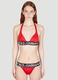 Logo Jacquard Triangle Bikini>Dolce & Gabbana Clearance